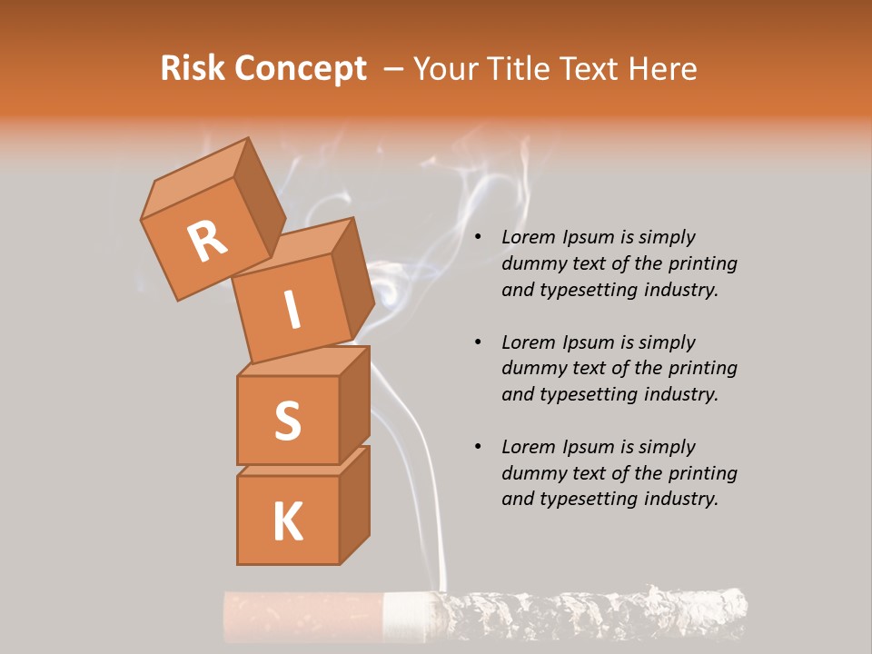 Black Isolated Addict PowerPoint Template