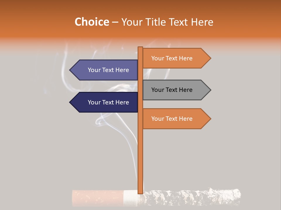 Black Isolated Addict PowerPoint Template