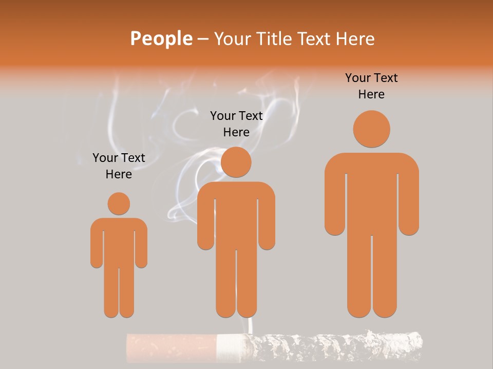 Black Isolated Addict PowerPoint Template