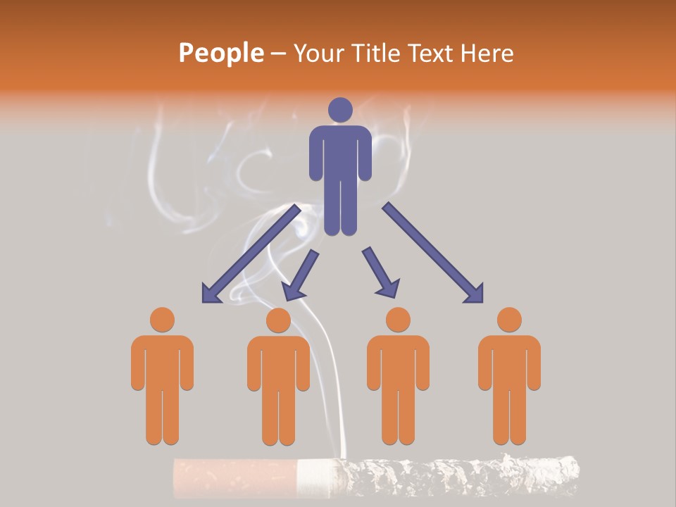 Black Isolated Addict PowerPoint Template