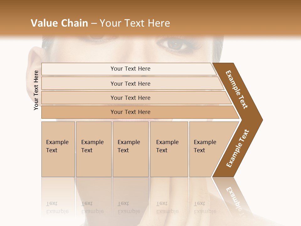 Beauty Closeup Caucasian PowerPoint Template