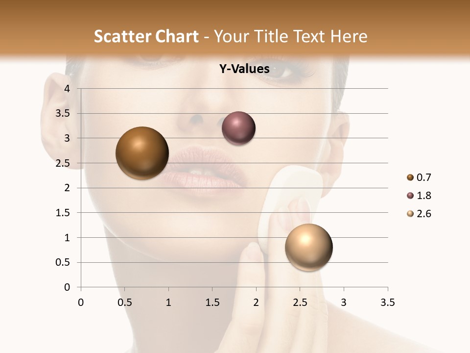 Beauty Closeup Caucasian PowerPoint Template