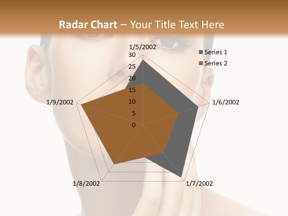 Beauty Closeup Caucasian PowerPoint Template