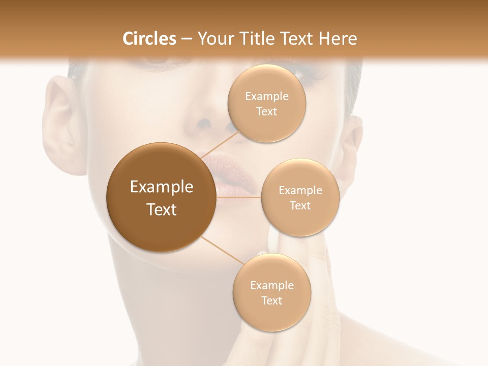 Beauty Closeup Caucasian PowerPoint Template