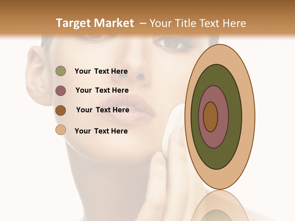 Beauty Closeup Caucasian PowerPoint Template