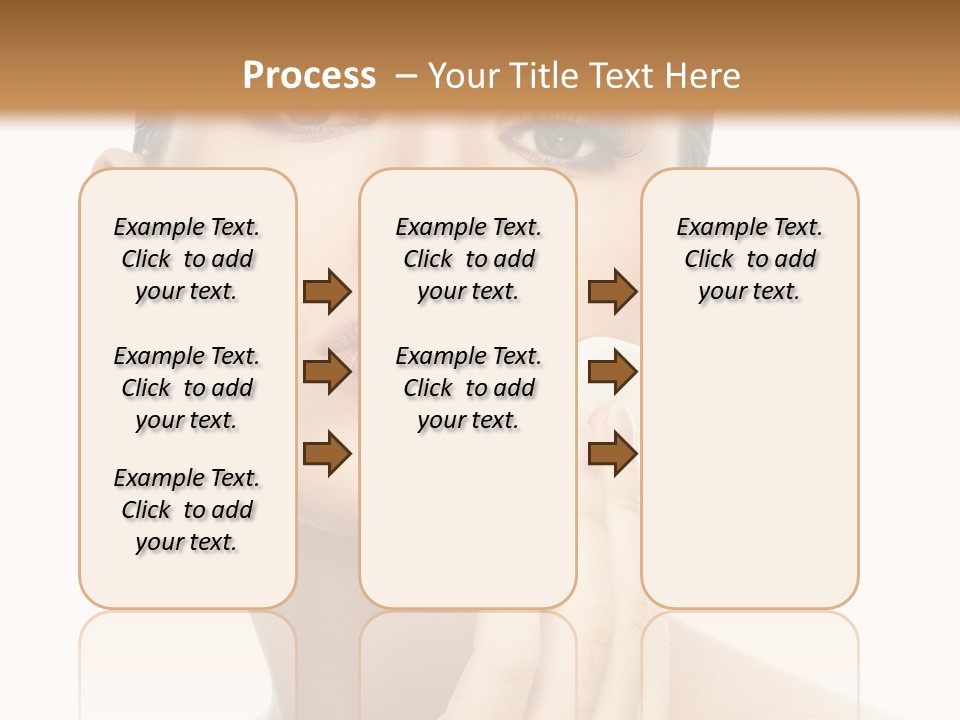Beauty Closeup Caucasian PowerPoint Template