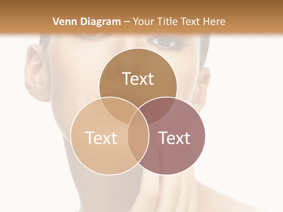 Beauty Closeup Caucasian PowerPoint Template