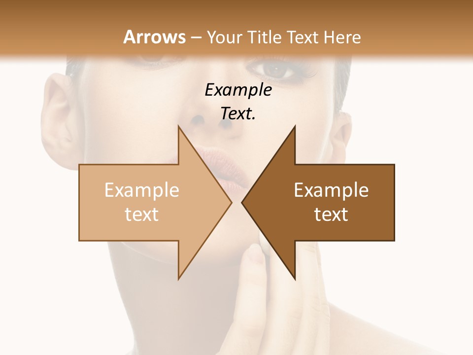 Beauty Closeup Caucasian PowerPoint Template