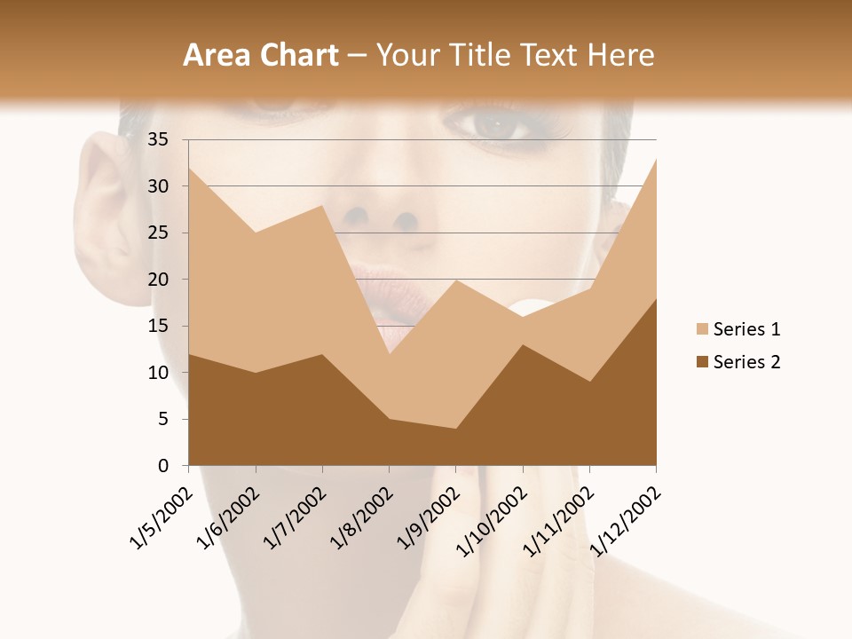 Beauty Closeup Caucasian PowerPoint Template