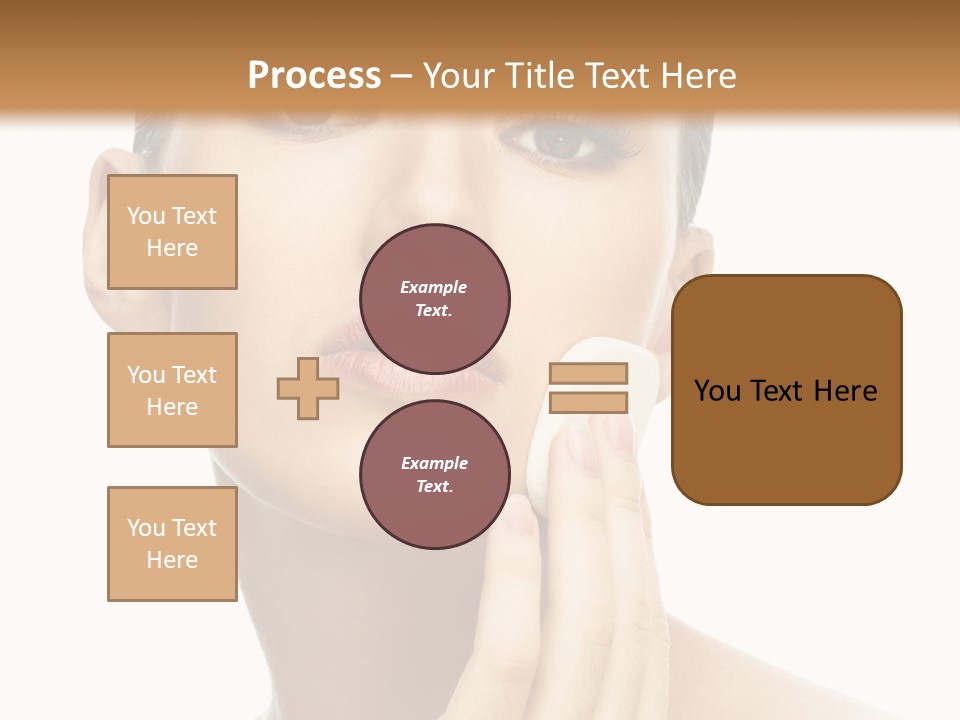 Beauty Closeup Caucasian PowerPoint Template