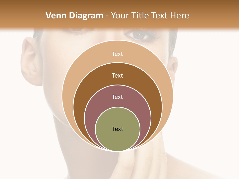 Beauty Closeup Caucasian PowerPoint Template