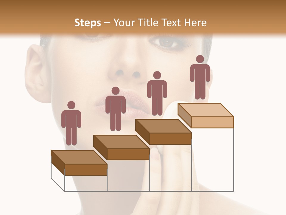 Beauty Closeup Caucasian PowerPoint Template