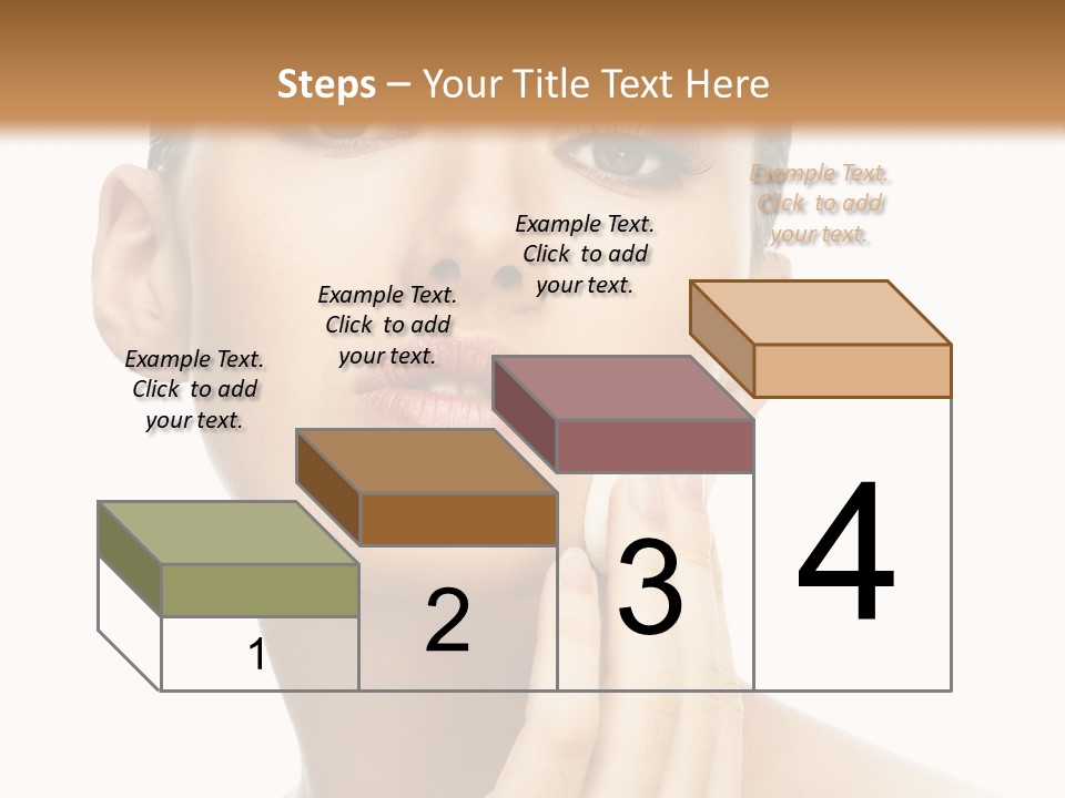 Beauty Closeup Caucasian PowerPoint Template