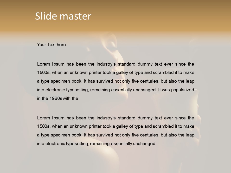 Female Aroma Beauty PowerPoint Template