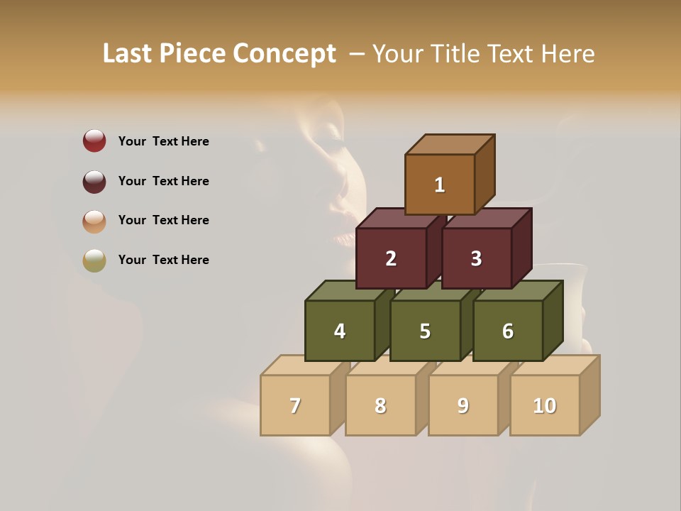 Female Aroma Beauty PowerPoint Template