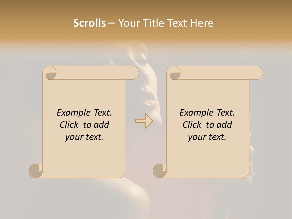 Female Aroma Beauty PowerPoint Template