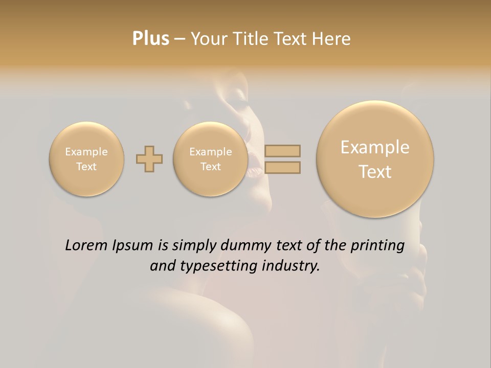 Female Aroma Beauty PowerPoint Template