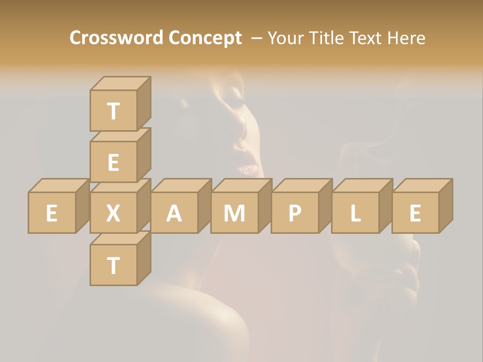 Female Aroma Beauty PowerPoint Template