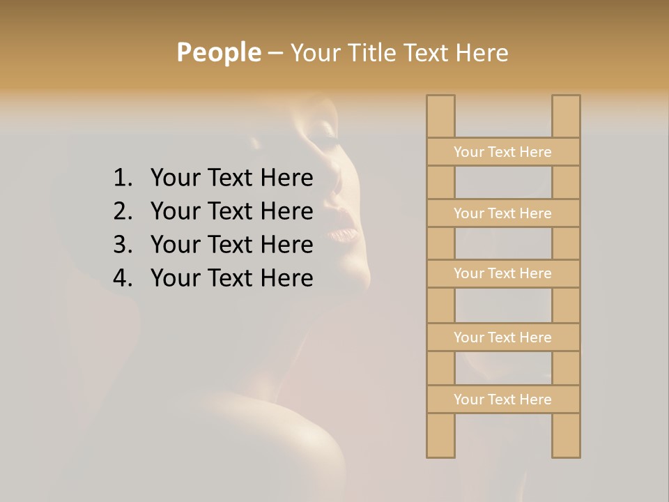 Female Aroma Beauty PowerPoint Template