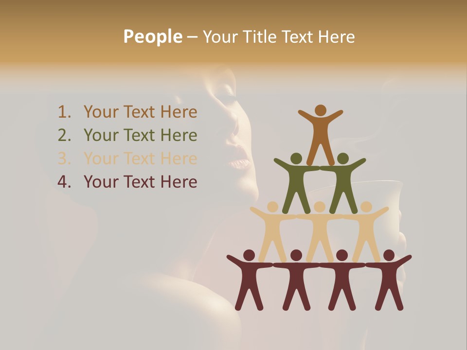 Female Aroma Beauty PowerPoint Template