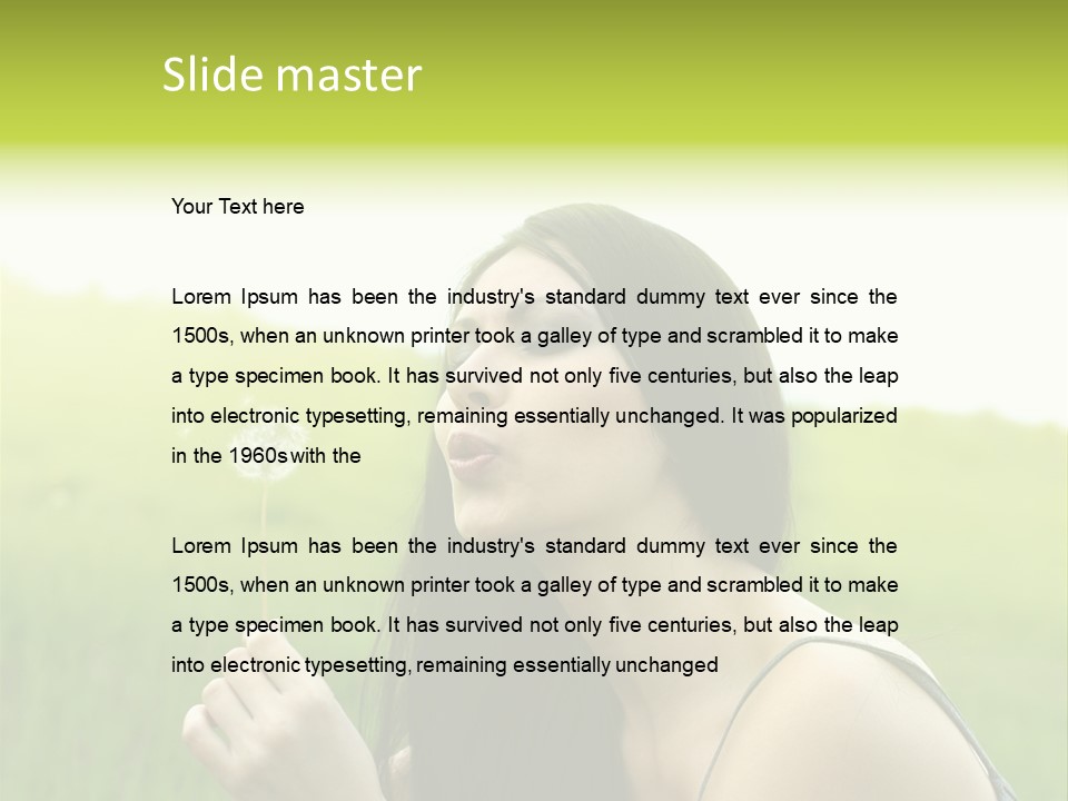 Seed Lips Young PowerPoint Template