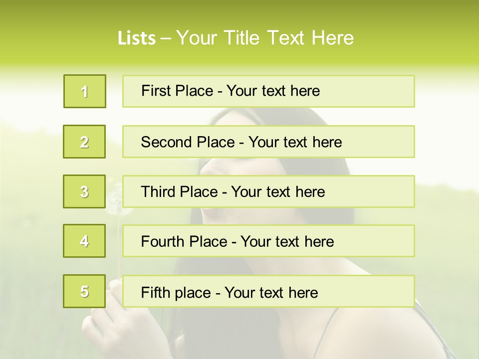 Seed Lips Young PowerPoint Template