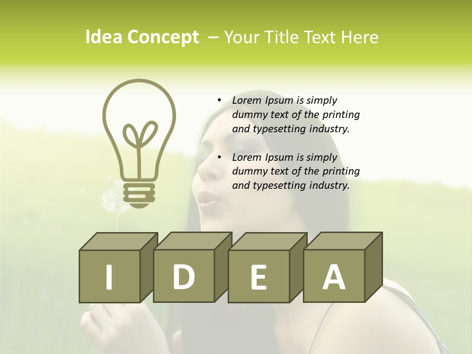 Seed Lips Young PowerPoint Template