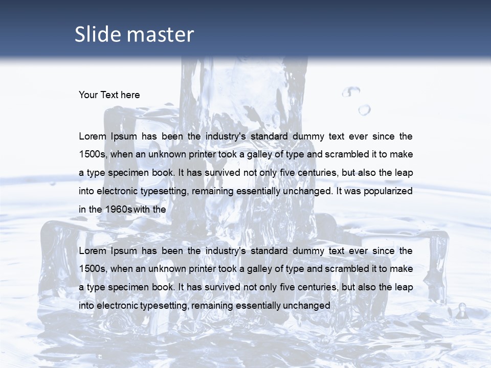 Chilled Liquid Pour PowerPoint Template