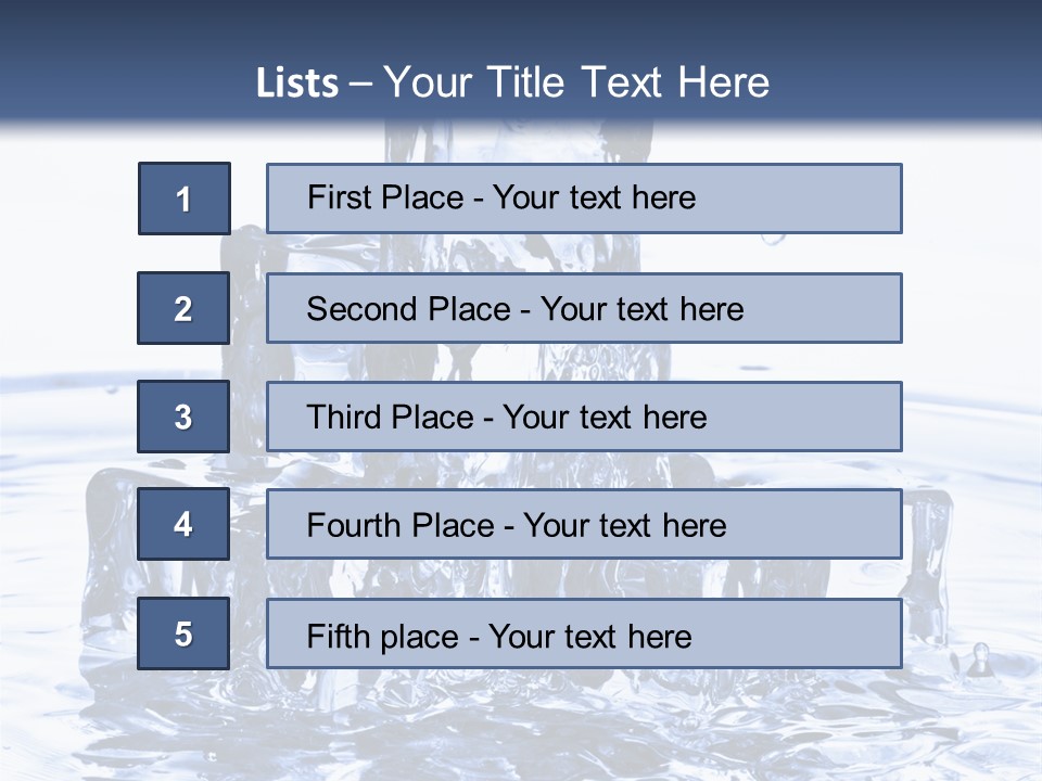 Chilled Liquid Pour PowerPoint Template