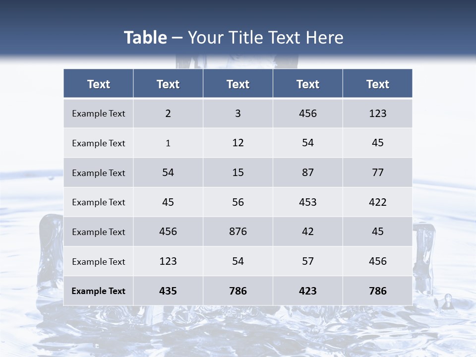 Chilled Liquid Pour PowerPoint Template