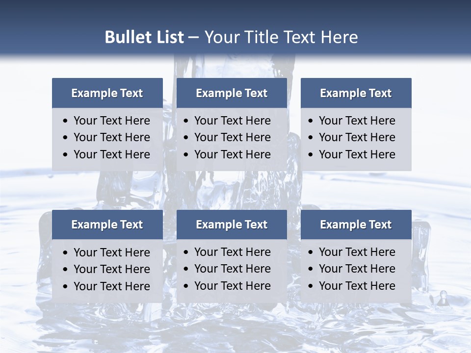 Chilled Liquid Pour PowerPoint Template