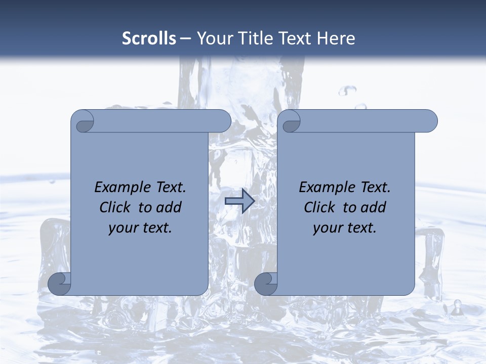 Chilled Liquid Pour PowerPoint Template