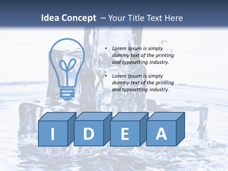 Chilled Liquid Pour PowerPoint Template