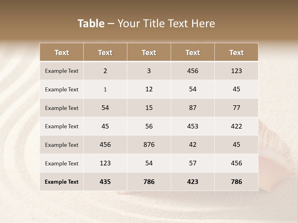 Perfect Exotic Relaxation PowerPoint Template