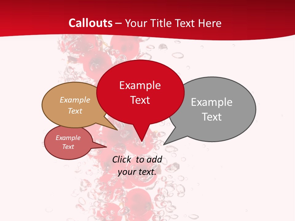 Blurry White Close PowerPoint Template