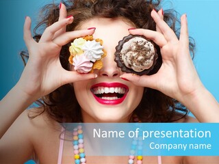 Sweet Curly Candies PowerPoint Template