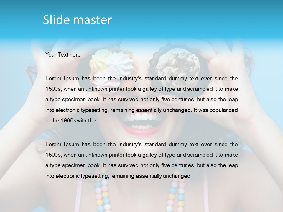 Sweet Curly Candies PowerPoint Template