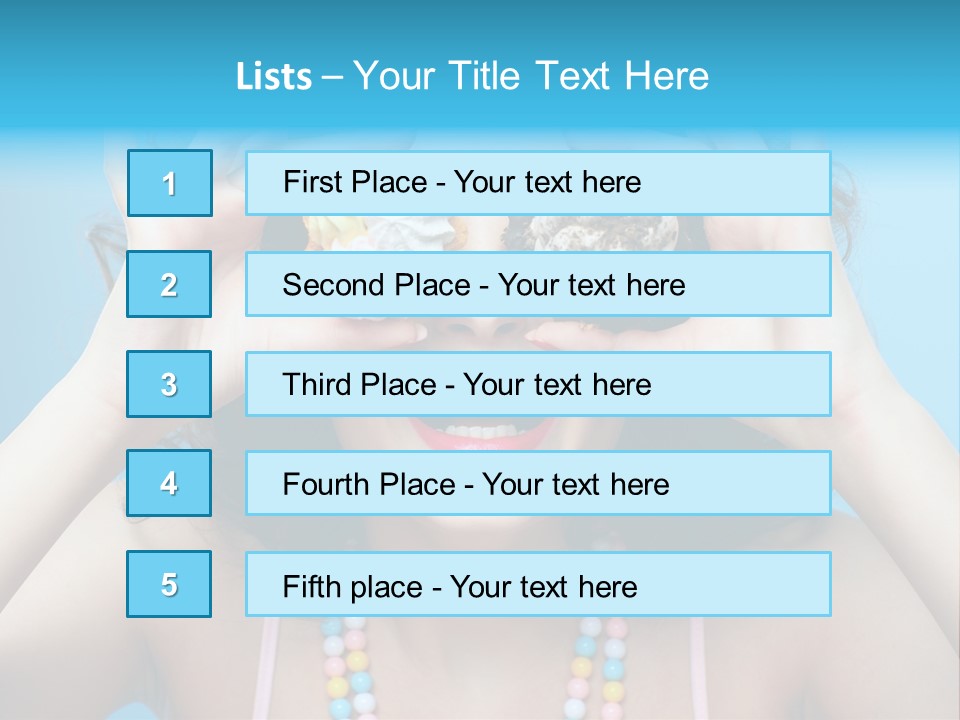 Sweet Curly Candies PowerPoint Template