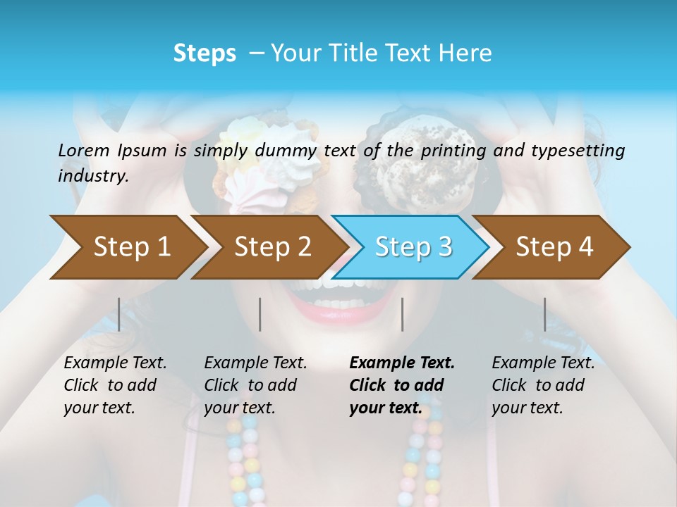 Sweet Curly Candies PowerPoint Template