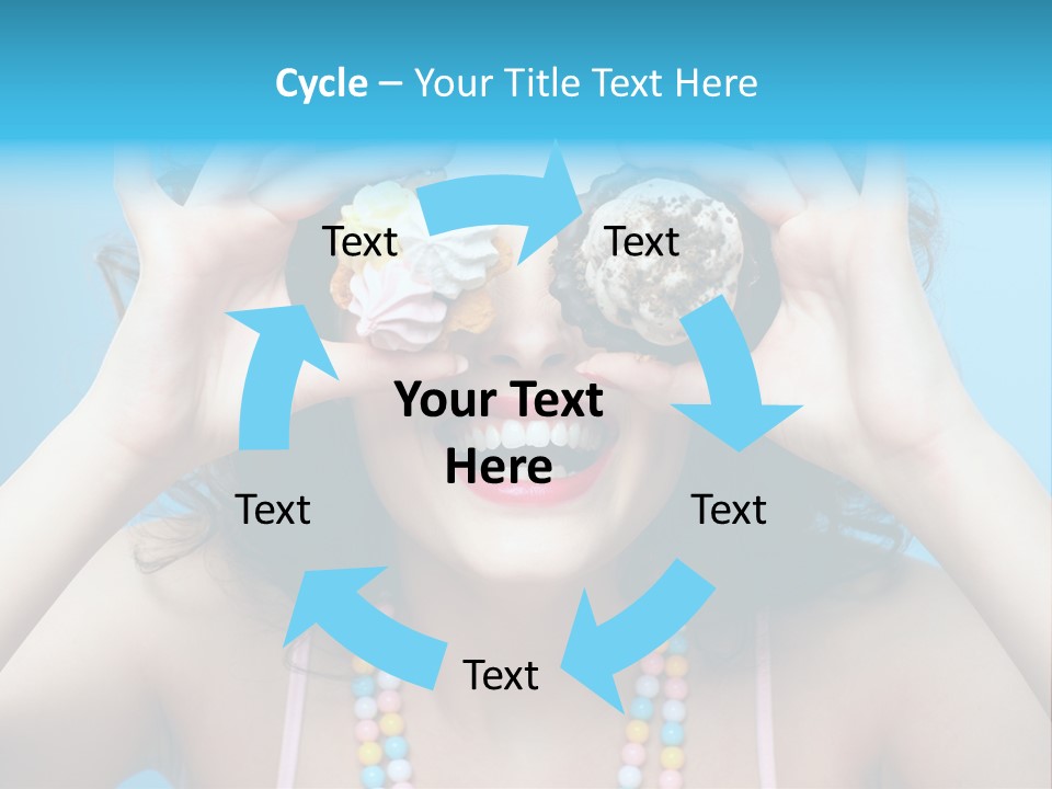 Sweet Curly Candies PowerPoint Template