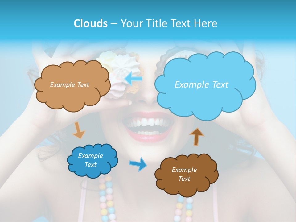 Sweet Curly Candies PowerPoint Template