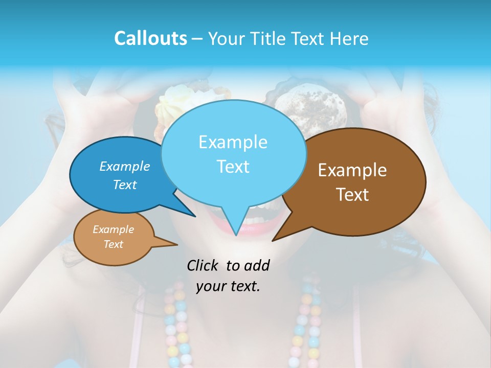 Sweet Curly Candies PowerPoint Template