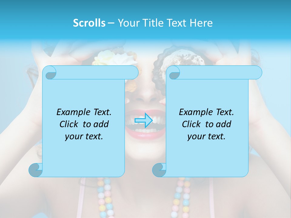 Sweet Curly Candies PowerPoint Template
