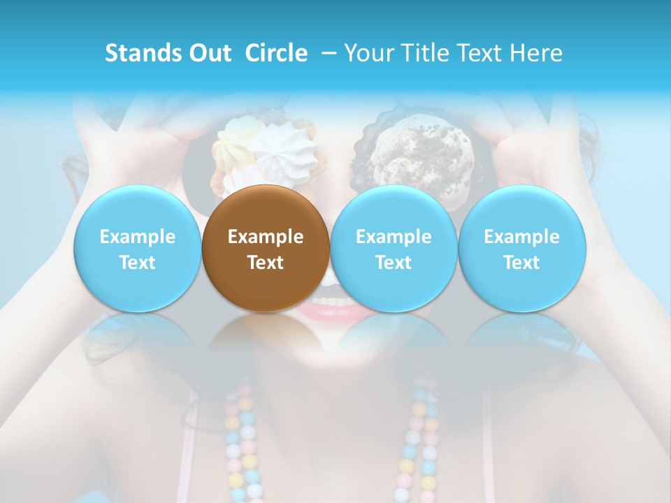 Sweet Curly Candies PowerPoint Template