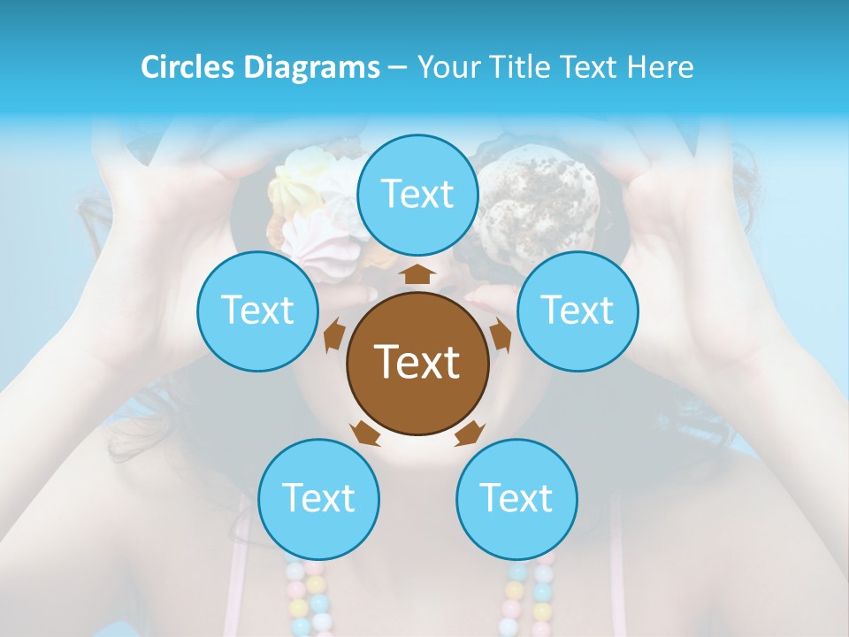 Sweet Curly Candies PowerPoint Template