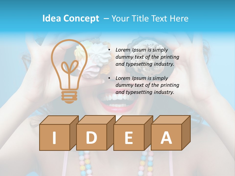 Sweet Curly Candies PowerPoint Template