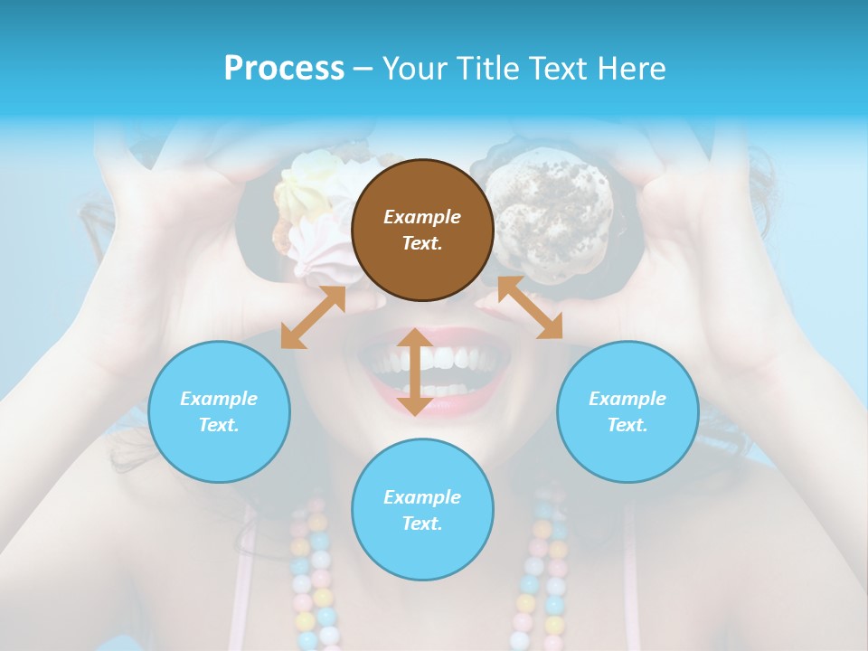 Sweet Curly Candies PowerPoint Template