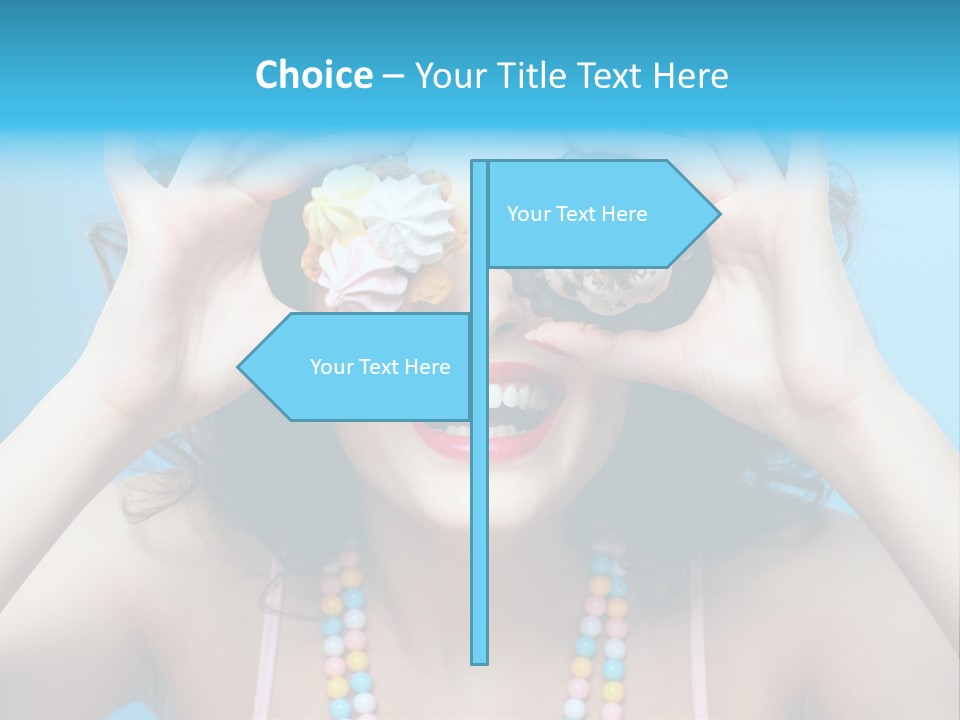 Sweet Curly Candies PowerPoint Template