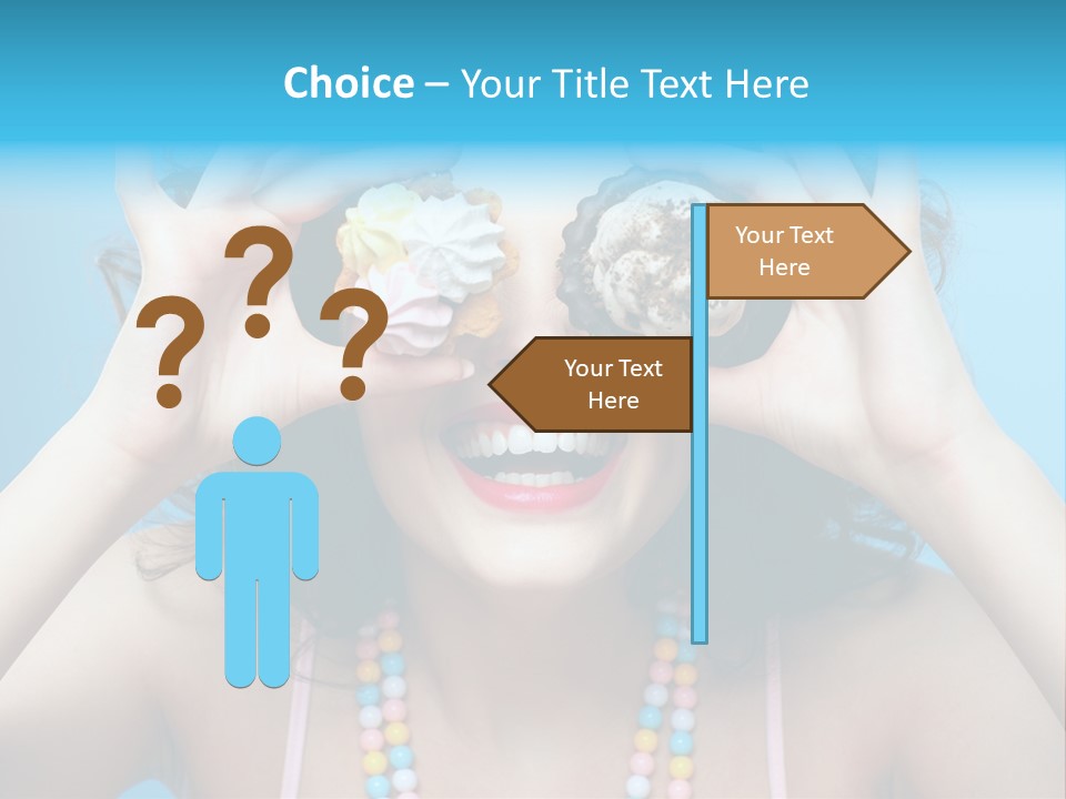 Sweet Curly Candies PowerPoint Template