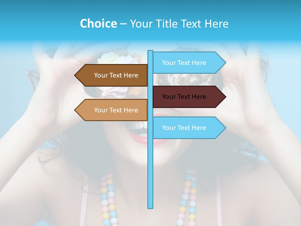 Sweet Curly Candies PowerPoint Template